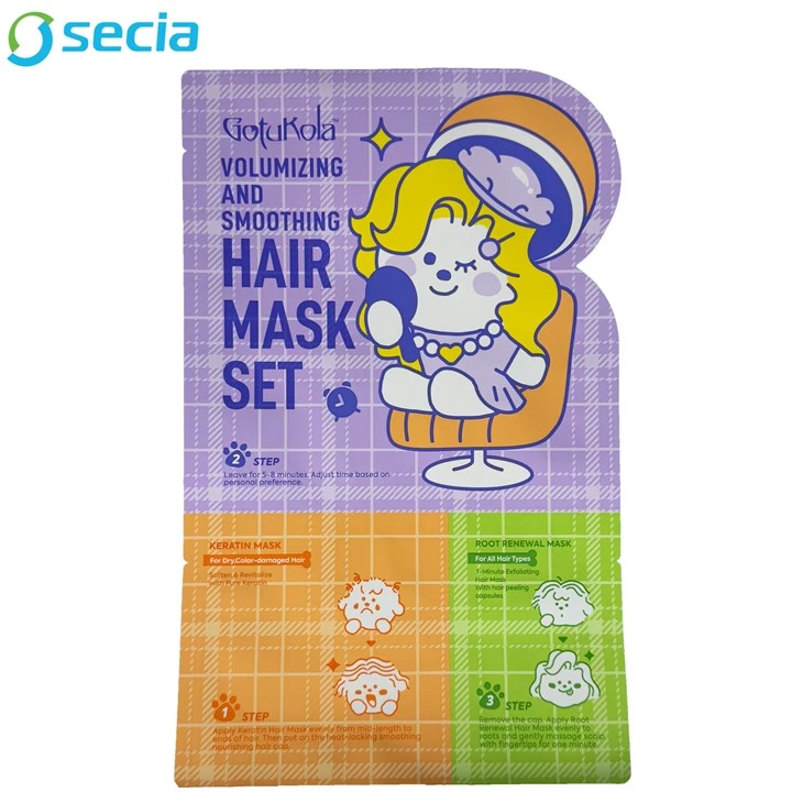 Bolsa de máscara de cabelo de câmara dupla