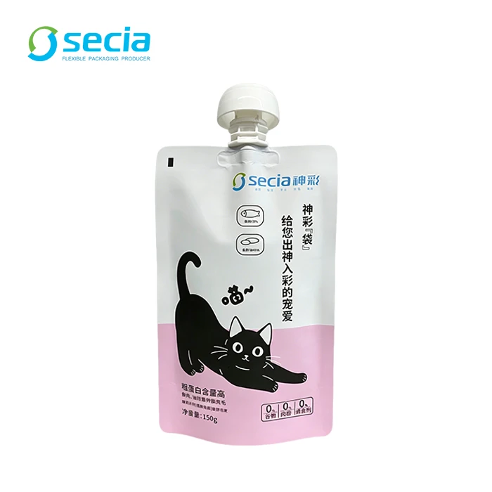 Bolsa de bico para comida úmida para animais de estimação